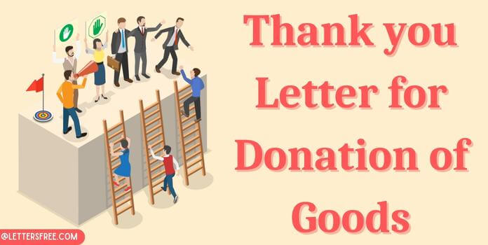 Thank you Letter for Donation of Goods