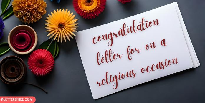 Congratulation Letter on a Religious Occasion